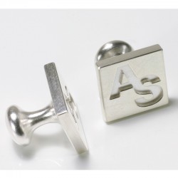  Cufflinks, 925 silver, monogram