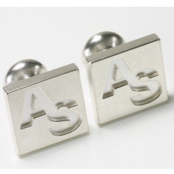  Cufflinks, 925 silver, monogram