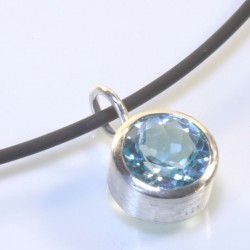  Pendant, 925 silver, topaz