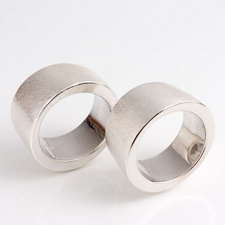 Partnerringe, 925- Silber, asymmetrisch Partnerringe, 925- Silber, asymmetrisch