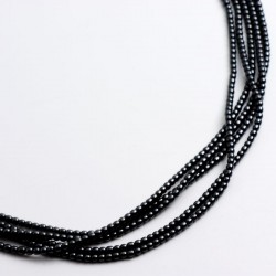  Necklace / bracelet, hematin, 925- silver