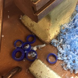 A look at the goldsmiths workplace: rings in production