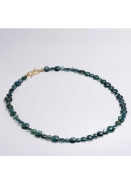 Tourmaline necklace, 750- gold