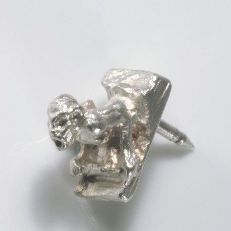 Badge, small gargoyle, 925- silver Badge, small gargoyle, 925- silver