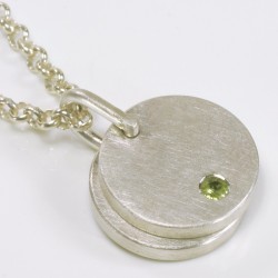 Pendant, 925 silver, medallion round  Pendant, 925 silver, medallion round