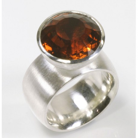 Ring, 925- Silber, Citrin Ring, 925- Silber, Citrin