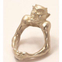  Devil's ring, 925 silver