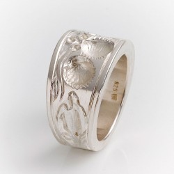  Ring, 925 silver, tree of life