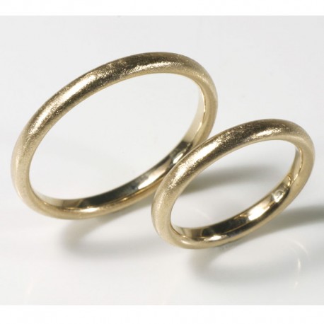  Thin wedding rings, 750 gold