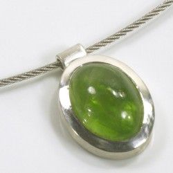  Pendant, 925 silver, peridot