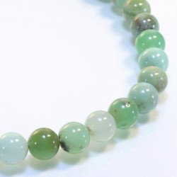  Necklace, 925- silver, chrysoprase