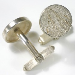 Cufflinks, 925 silver, Cologne Cathedral, round