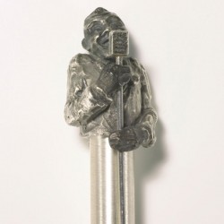  Ballpoint pen "Jazz singer", 925- silver