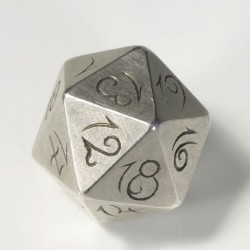 Dice D20, 925- silver