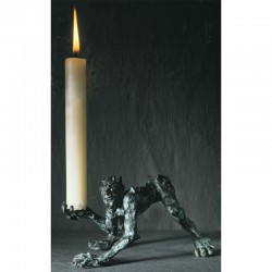  Candle monster, bronze, walking