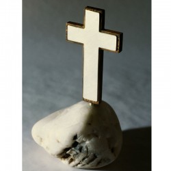 Kreuz, 925 Silber, Holz Kreuz, 925 Silber, Holz