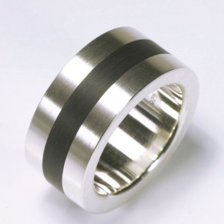 Ring, 925- Silber, Kaltemail