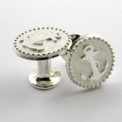  Cufflinks, Sailor, 925- silver