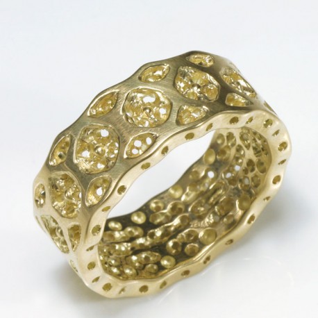  Ring, 750 gold, lace