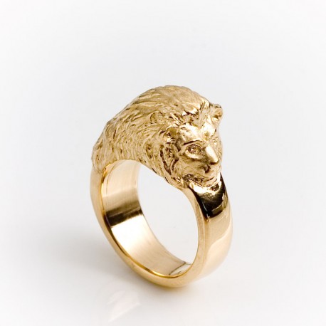  Lion ring, 750 gold