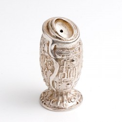  Pepper and salt shakers, 925 silver and bronze