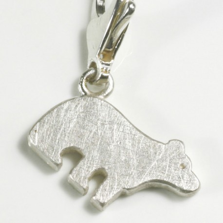  Charm pendant polar bear, 925- silver