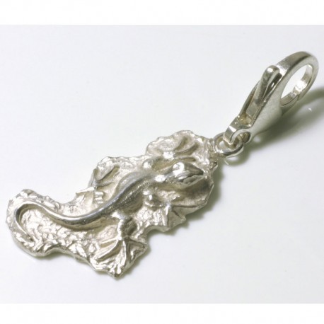  Charm pendant lizard, 925- silver