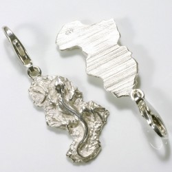  Charm pendant lizard, 925- silver