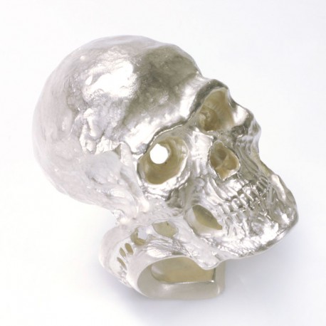 Großer Totenkopfring, 925- Silber, ohne Edelsteine