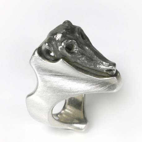  Head ring, 925 silver, stainless steel