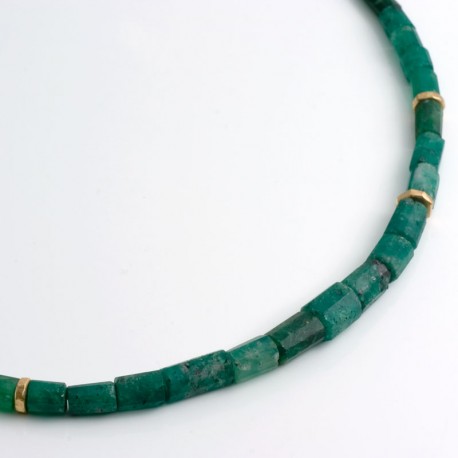  Necklace, Tsavolite crystals, 750 gold