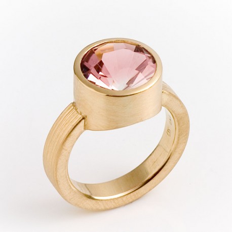 Ring, 750- Gold, rosa Turmalin Ring, 750- Gold, rosa Turmalin