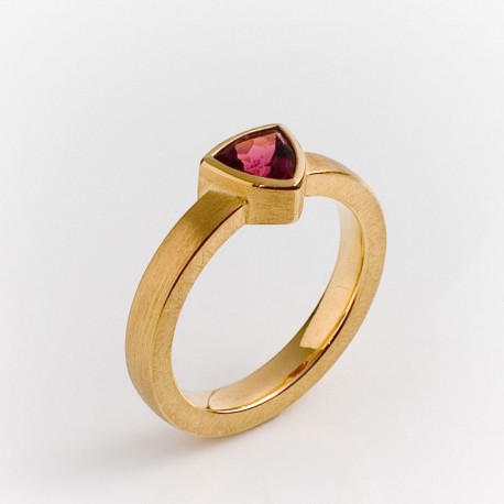 Ring, 750- Gold, rosa Turmalin Ring, 750- Gold, rosa Turmalin