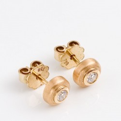 Ohrstecker, 750- Gold, Brillanten