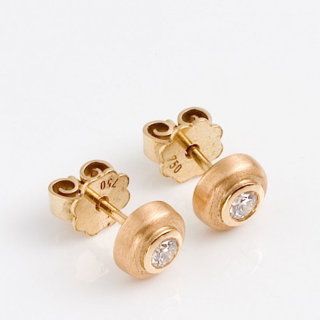 Ohrstecker, 750- Gold, Brillanten Ohrstecker, 750- Gold, Brillanten