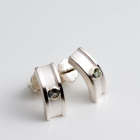 Ohrstecker, 925- Silber, Turmaline