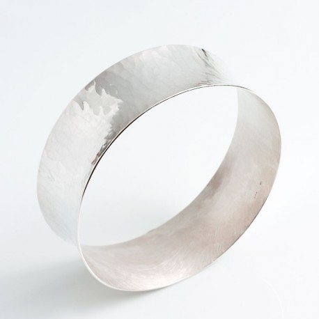 Armreif, 925- Silber, Hohlkehle
