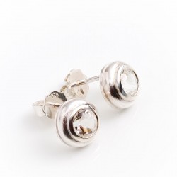 Ohrstecker, 925- Silber, Bergkristalle