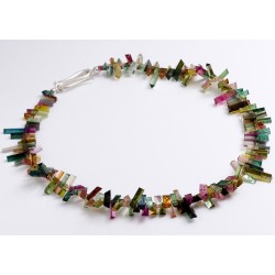  Tourmaline necklace, 925 silver