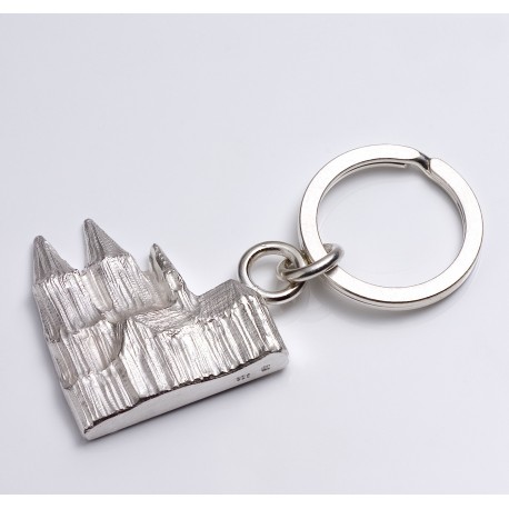  Keyring, Cologne cathedral relief, 925- silver