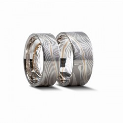 Mokume-Gane wedding rings