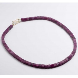 Necklace, 925- silver, aquamarine