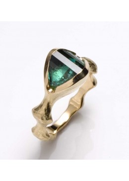 Ring, 750 gold, tourmaline