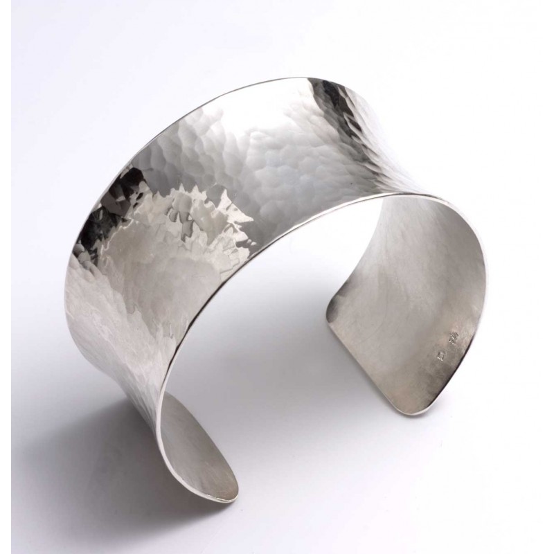 Armreif, 925- Silber, Hammerschlag