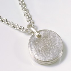  Pendant, 925 silver, medallion round
