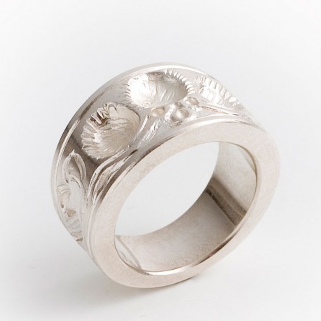 Ring, 925- Silber, Lebensbaum