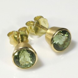 Ohrstecker, 750- Gold, Turmaline