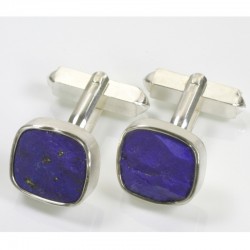 Manschettenknöpfe, 925- Silber, Lapislazuli