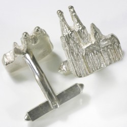 Manschettenknöpfe, 925- Silber, Kölner Dom
