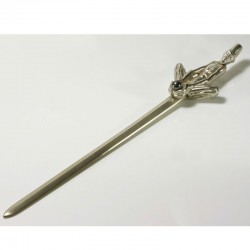  Letter opener "Fakir", 925 silver, hematite